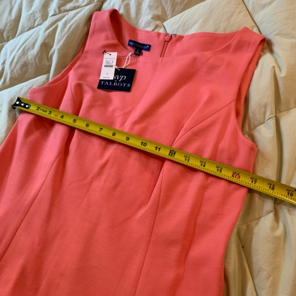 Talbots RSVP Sheath Dress Size 8 With Lacy Ruffle At Hem NWT - Picture 3 of 7